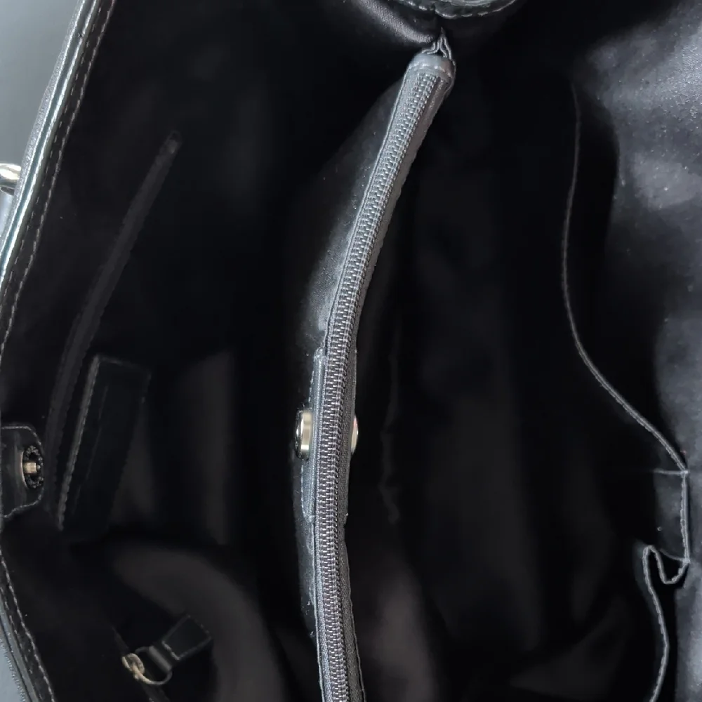 Coach "Penelope" (F19264) Black Soft Pebbled Leather Tote EUC - Picture 11 of 16